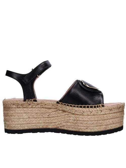 Leather sandals LOVE MOSCHINO | JA16306I0IIA0000NERO